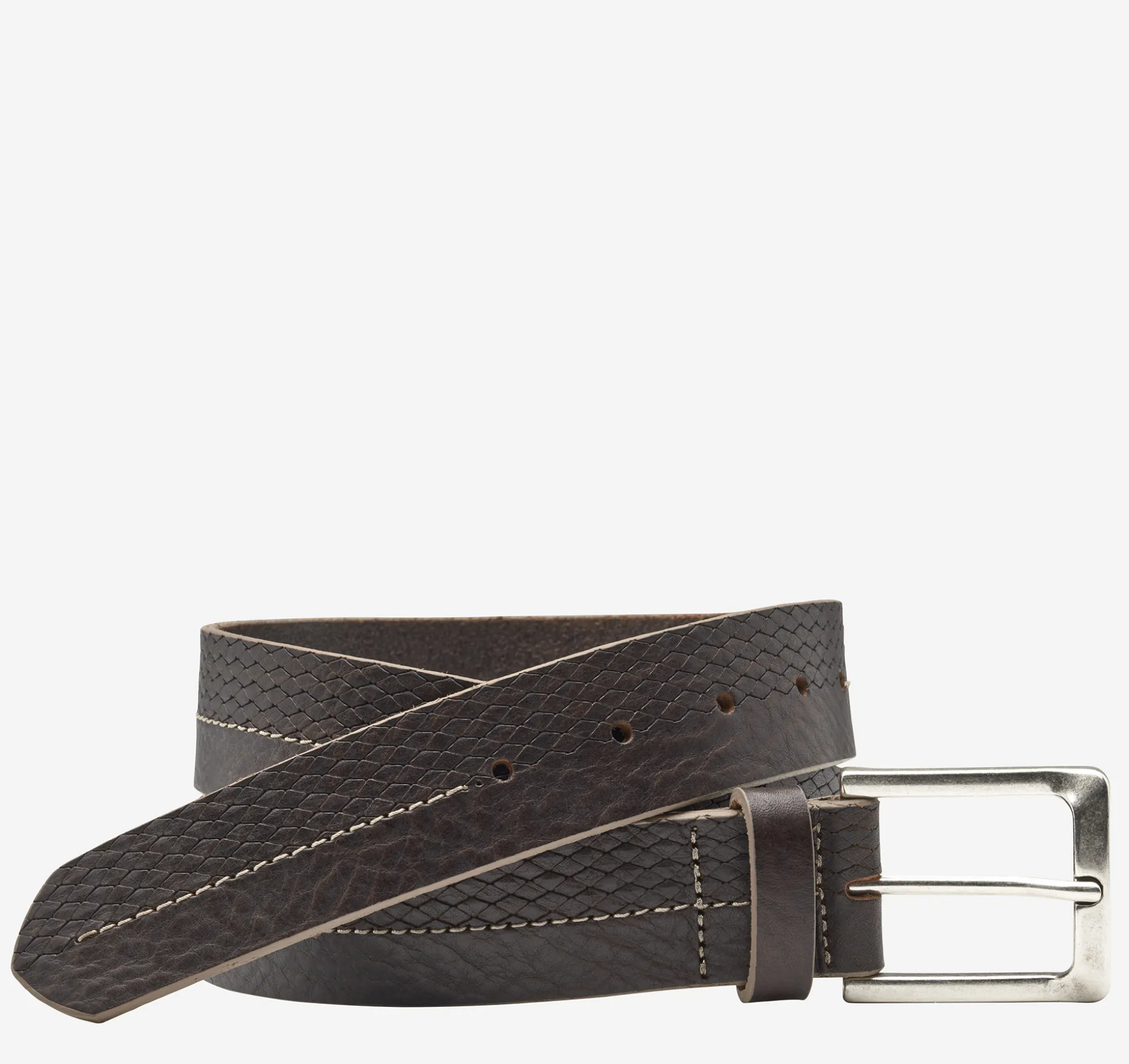 Basketweave Embossed Belt