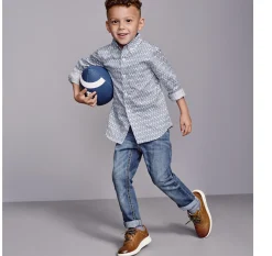 Boys Long-Sleeve Print Shirt