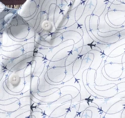 Boys Long-Sleeve Print Shirt