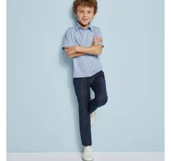 Boys Micro Stripe Polo