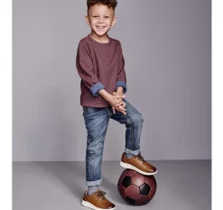 Boys Reversible Solid Crewneck