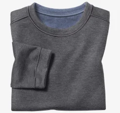 Boys Reversible Solid Crewneck