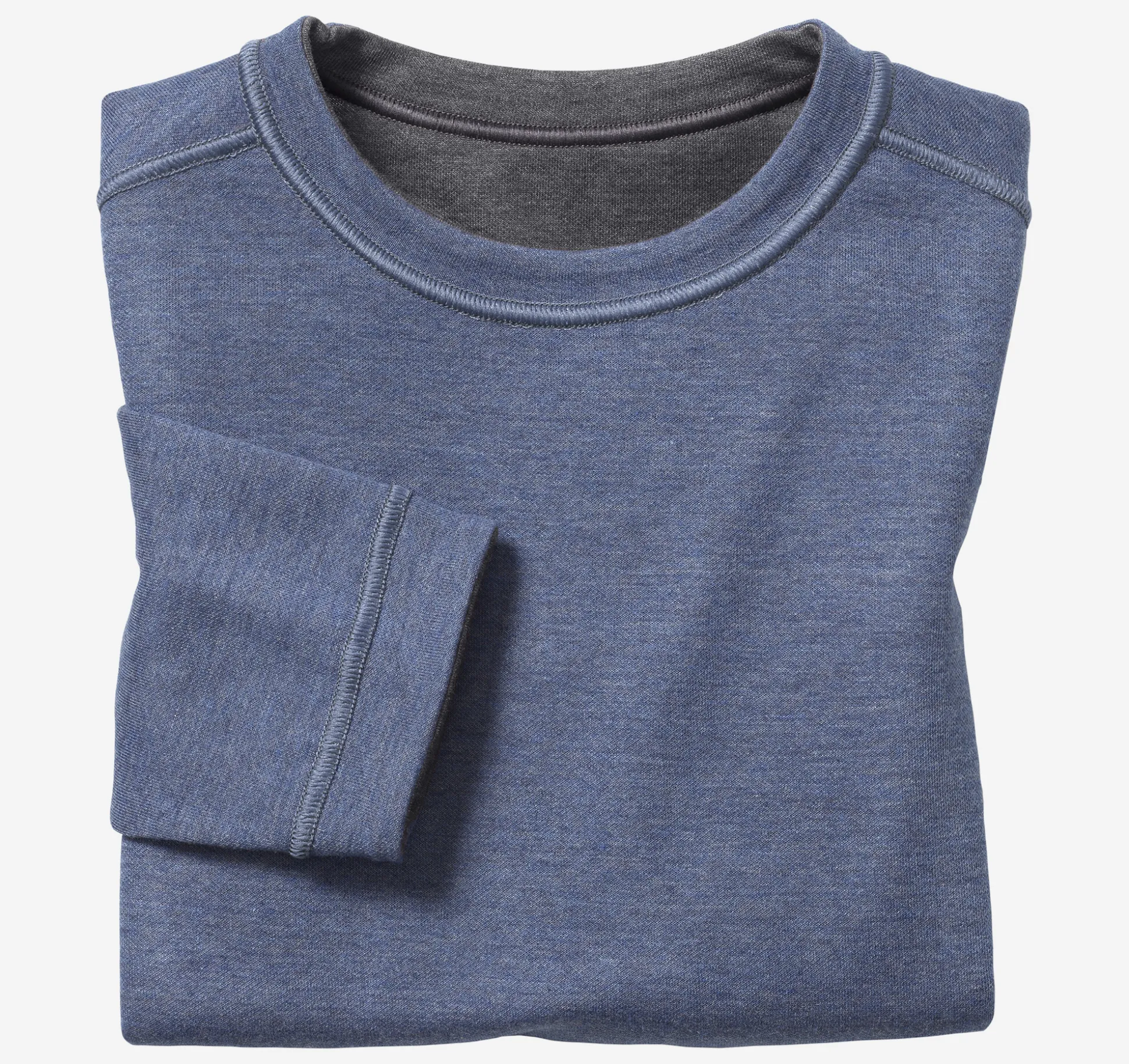 Boys Reversible Solid Crewneck