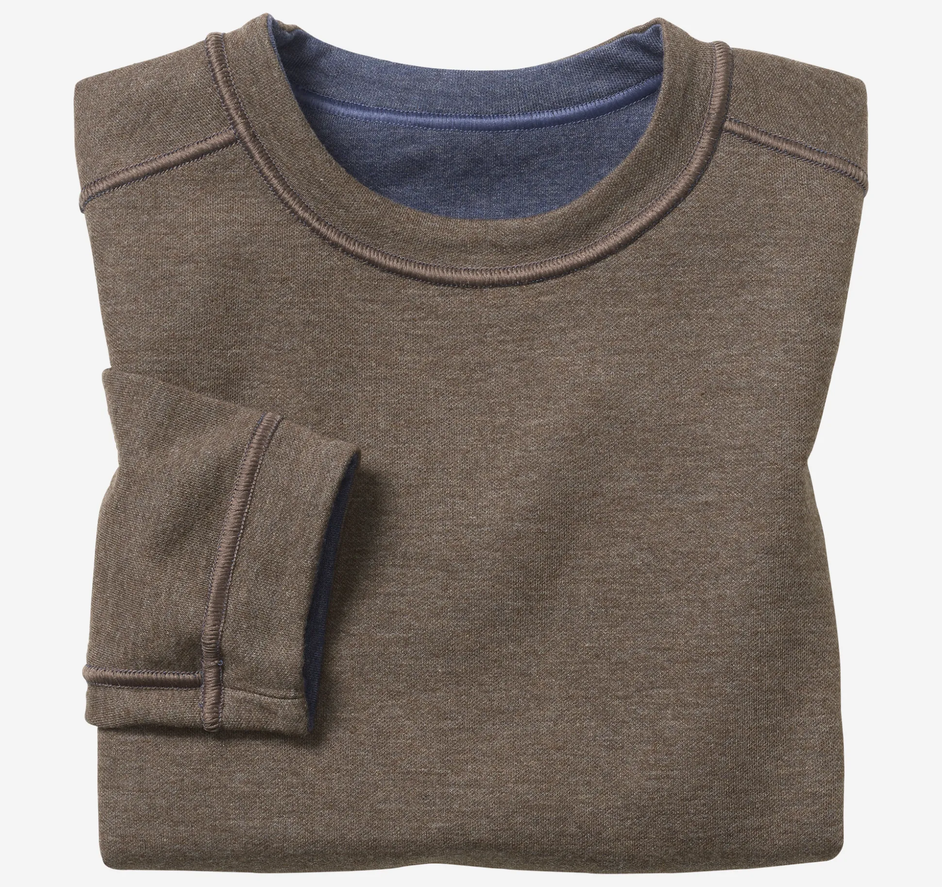 Boys Reversible Solid Crewneck