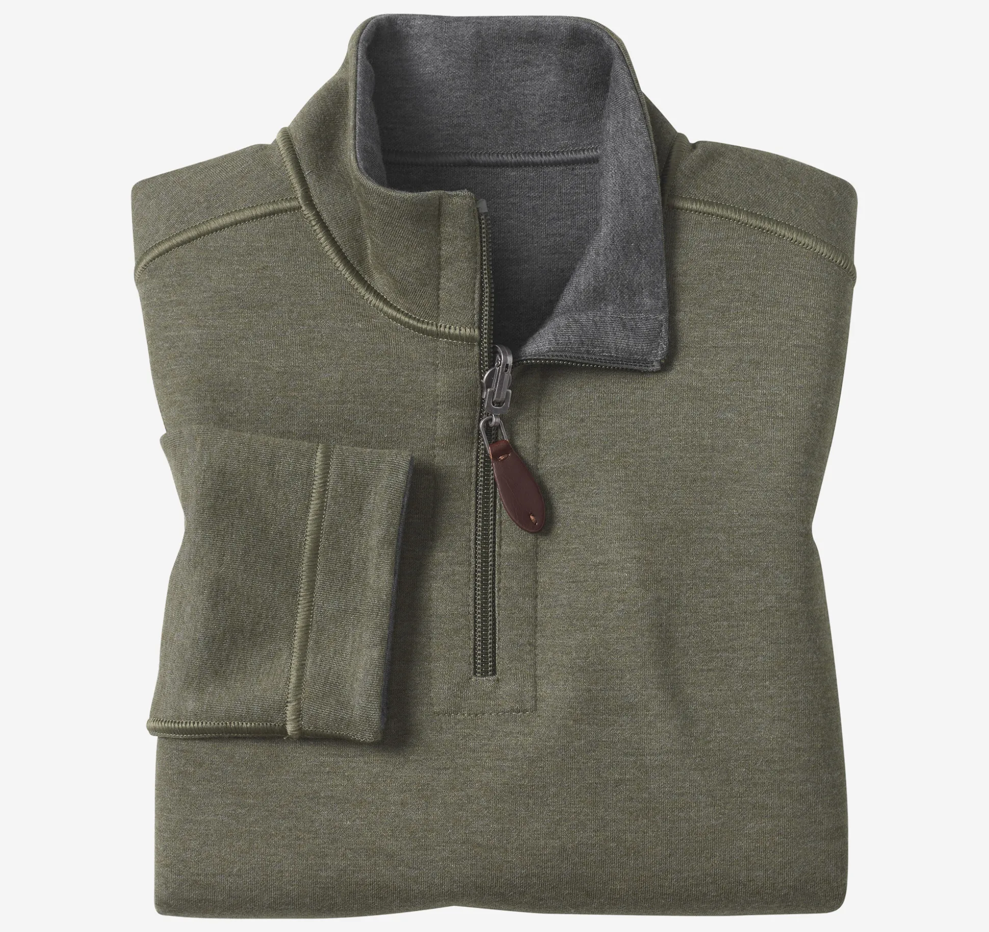 Boys Reversible Solid Quarter Zip