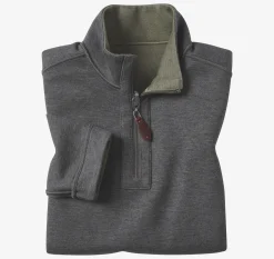 Boys Reversible Solid Quarter Zip