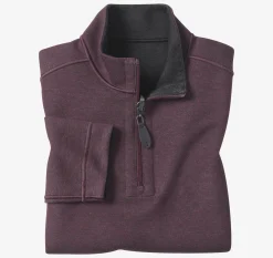 Boys Reversible Solid Quarter Zip