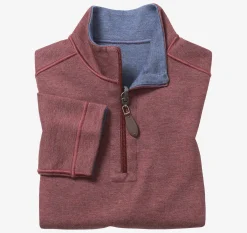 Boys Reversible Solid Quarter Zip