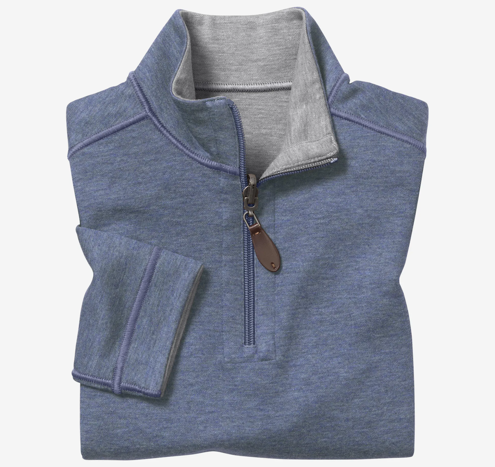 Boys Reversible Solid Quarter Zip