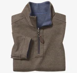 Boys Reversible Solid Quarter Zip