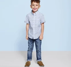 Boys Short-Sleeve Printed Shirt