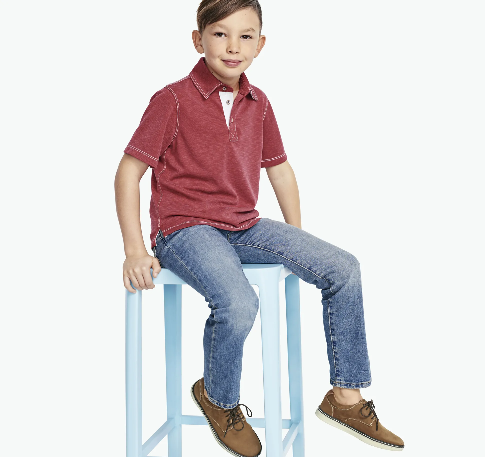 Boys Vintage Slub Polo