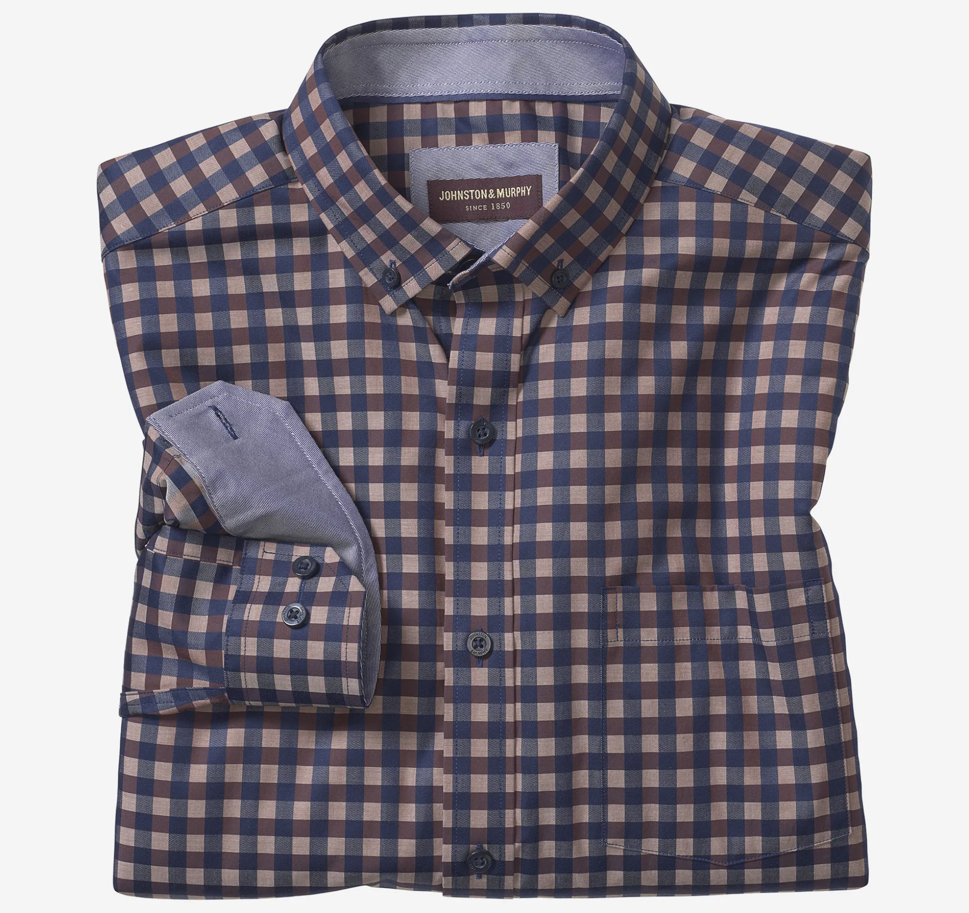 Button-Collar Premium Cotton Shirt