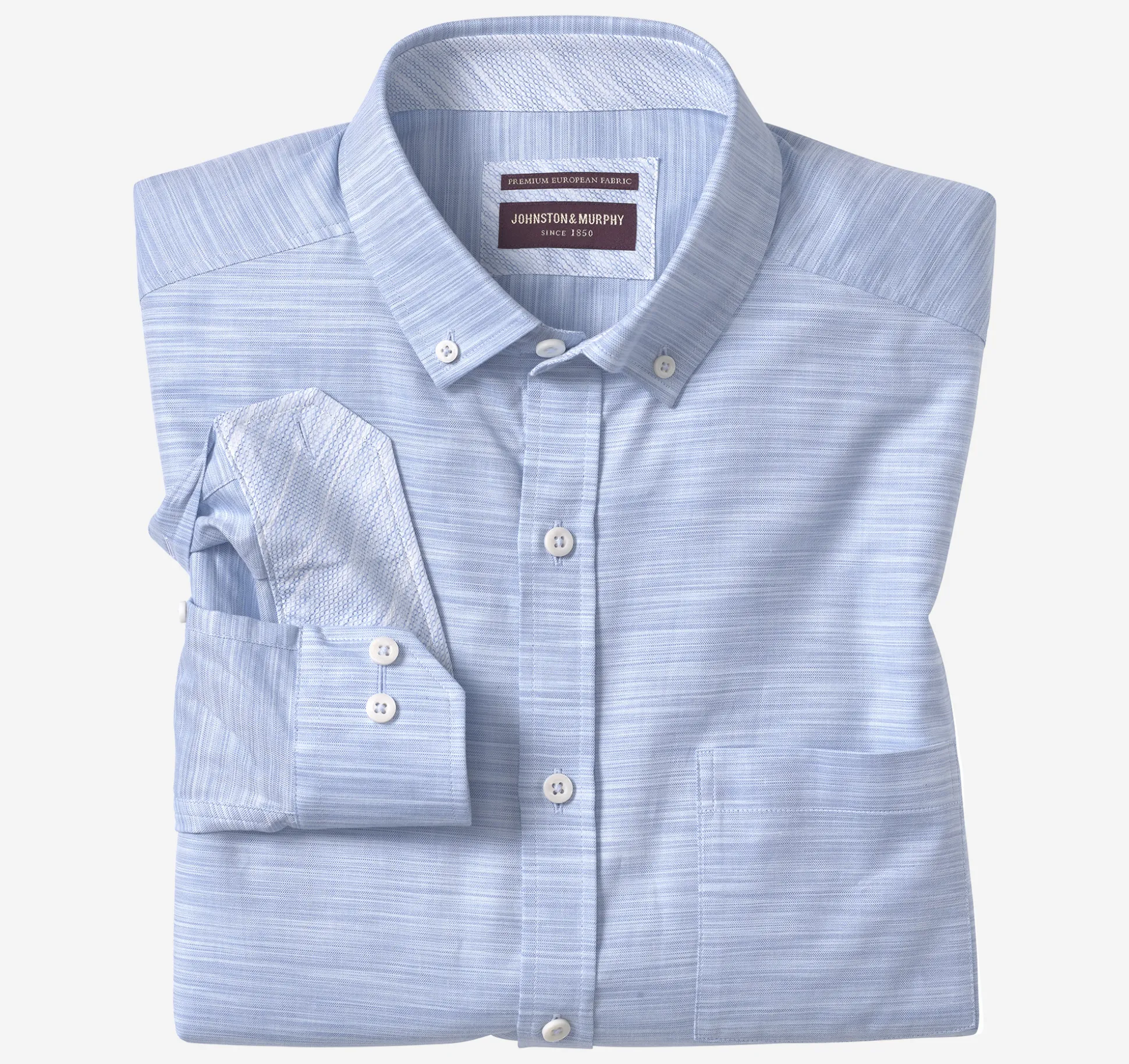 Button-Collar Premium Cotton Shirt
