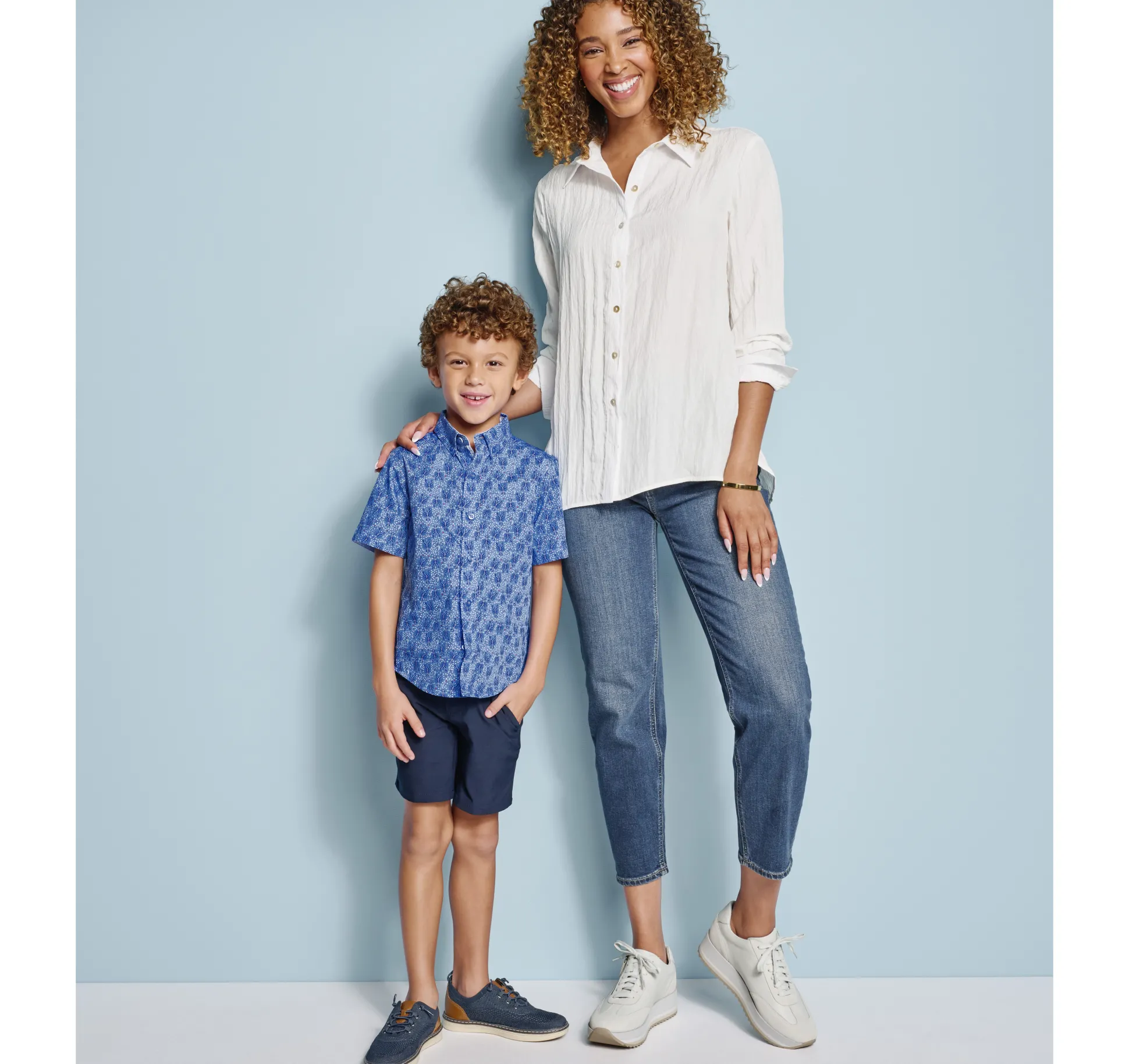 Crinkle Button-Front Shirt
