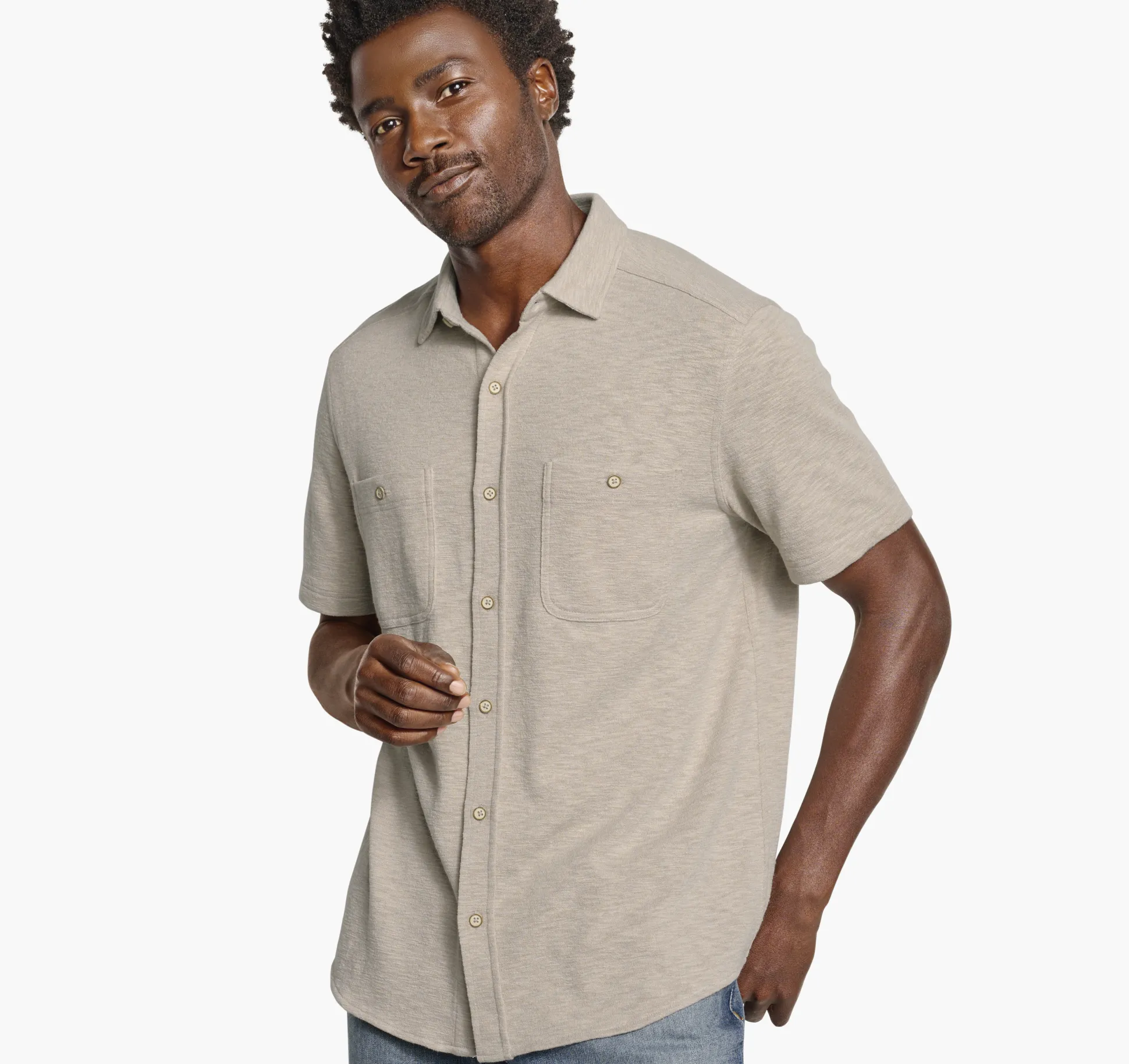 Double Pocket Knit Shirt