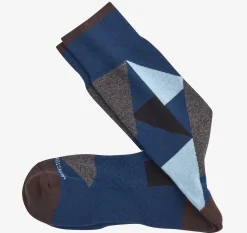 First in Comfort Geometric Colorblock Socks