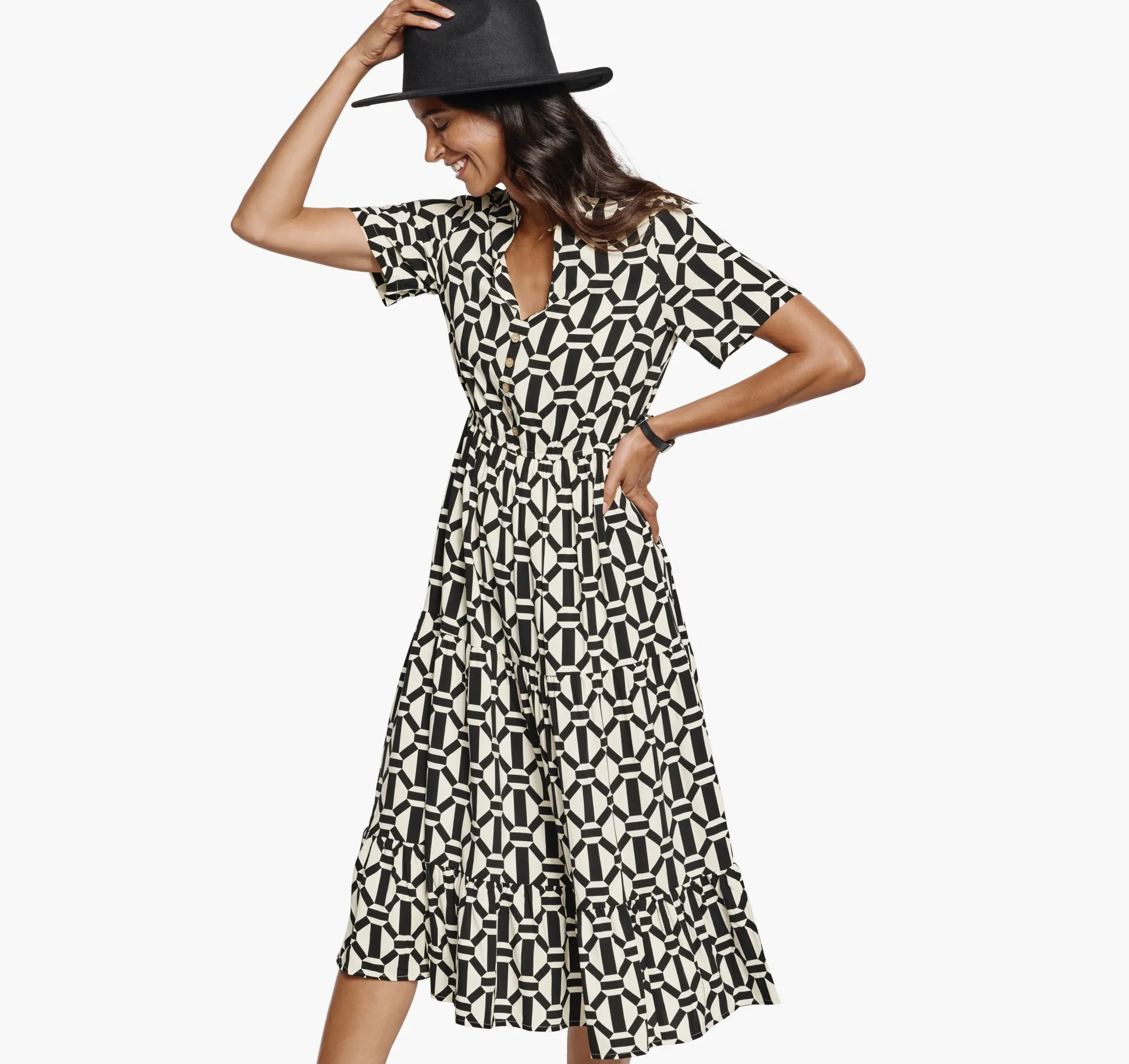 Geo Print Dress