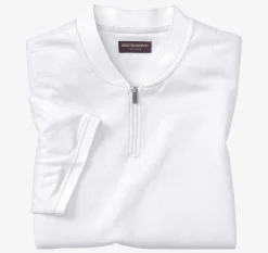 Jacquard Zip Polo