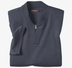 Jacquard Zip Polo