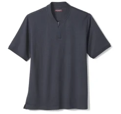 Jacquard Zip Polo