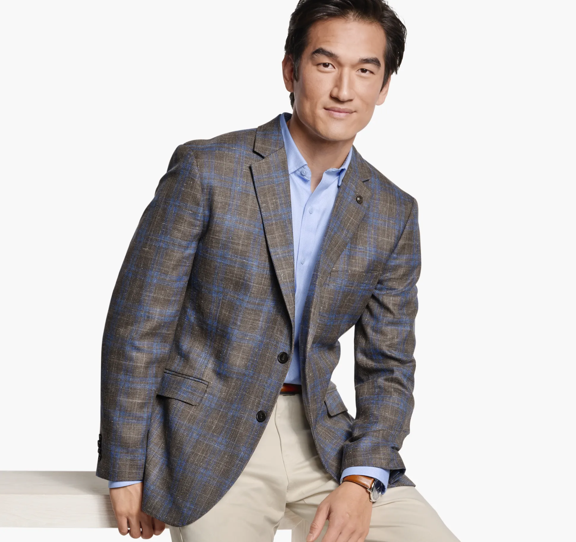 Large Glen Plaid Blazer
