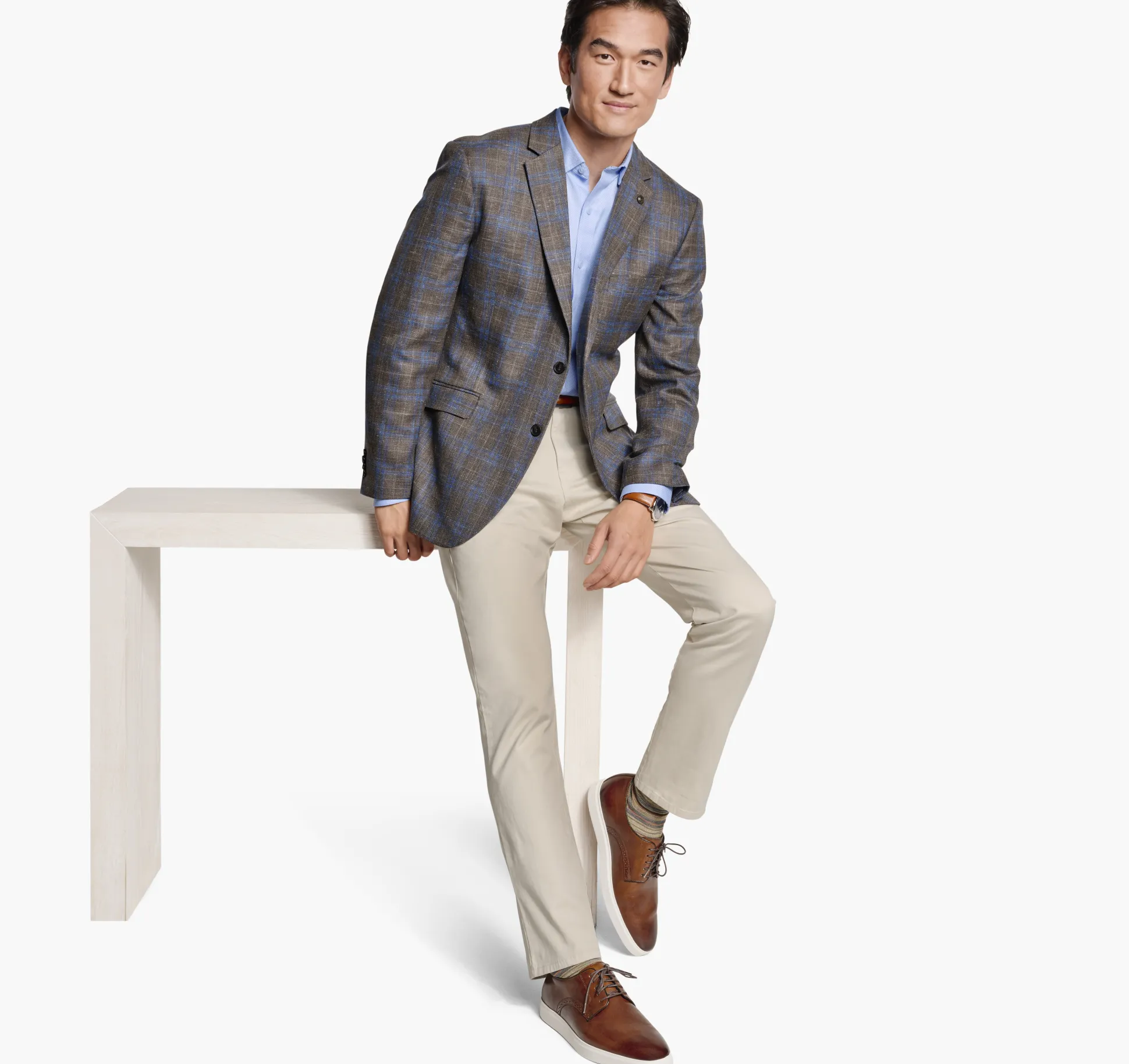 Large Glen Plaid Blazer