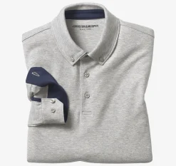 Liquid Cotton Long-Sleeve Polo
