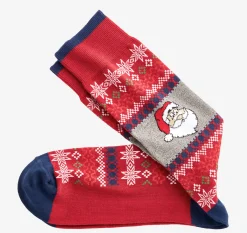 Pima Cotton Holiday-Themed Socks