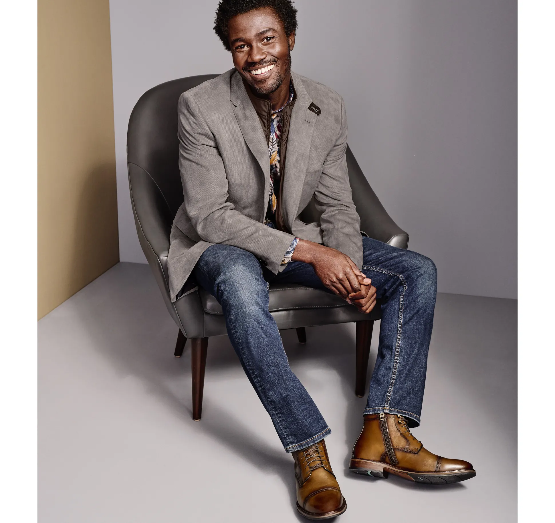 Plush Bibbed Blazer