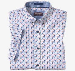 Printed Cotton Short-Sleeve Shirt