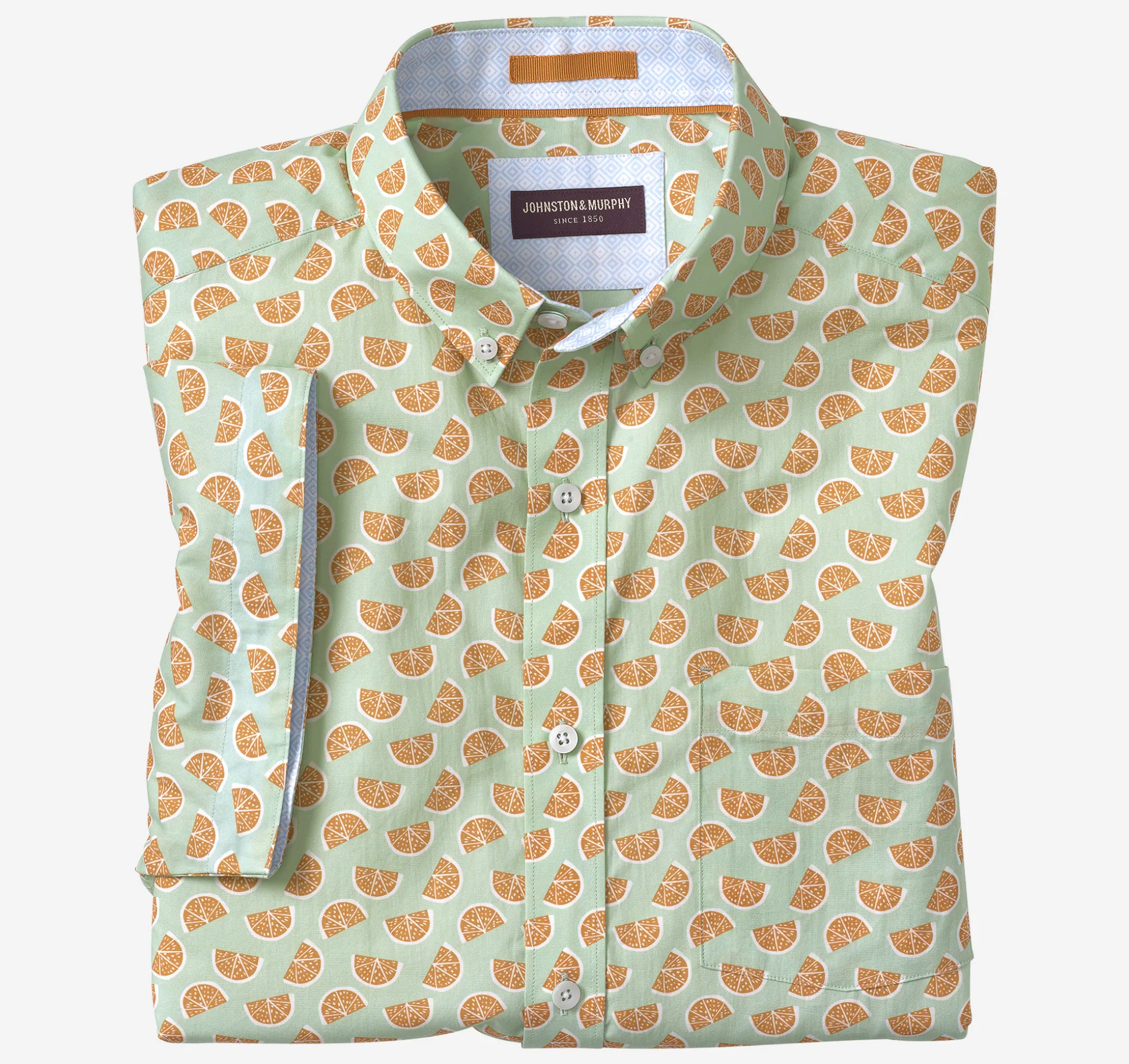 Printed Cotton Short-Sleeve Shirt