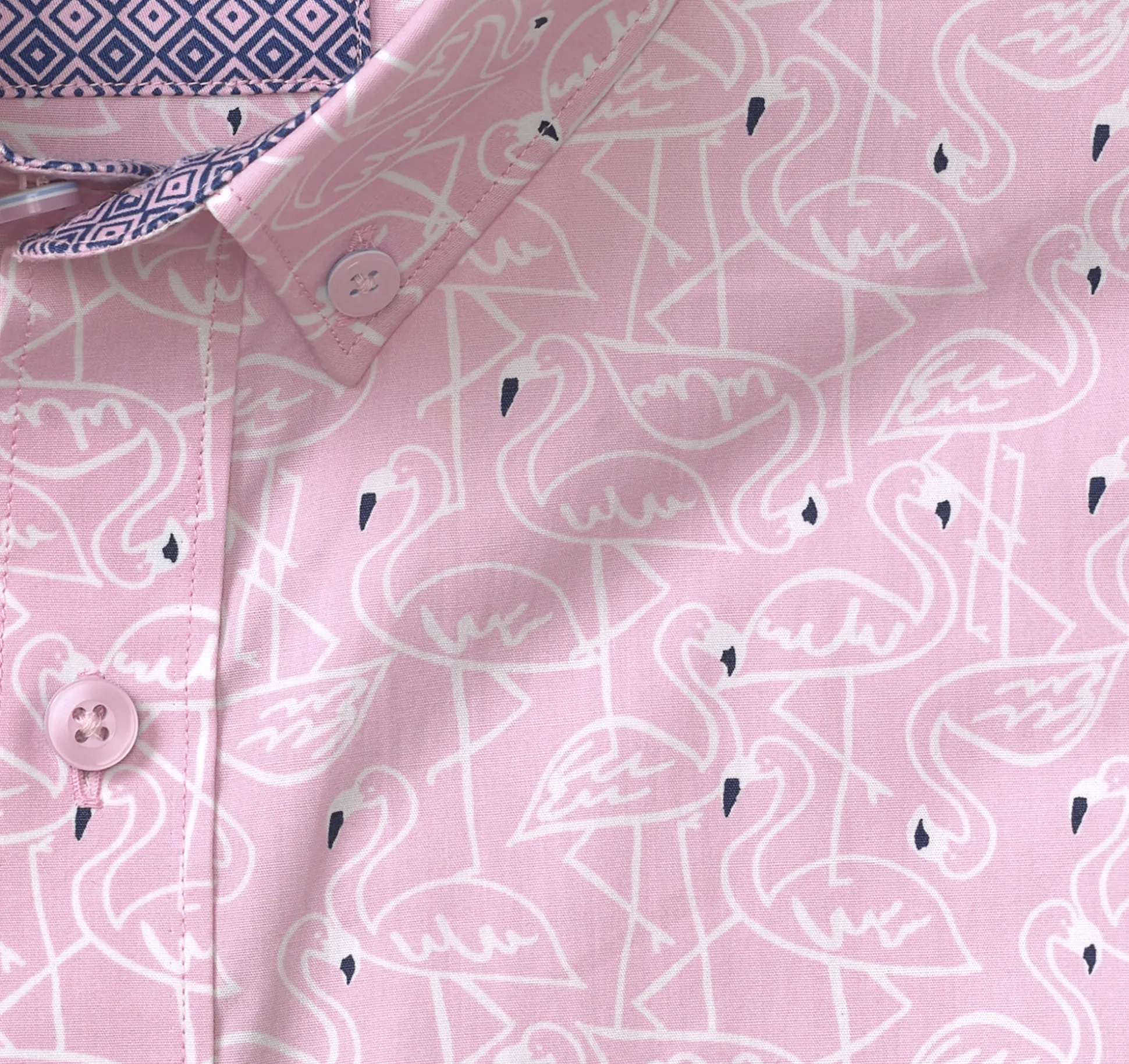 Printed Cotton Short-Sleeve Shirt