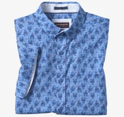 Printed Cotton Short-Sleeve Shirt