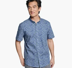 Printed Cotton Short-Sleeve Shirt