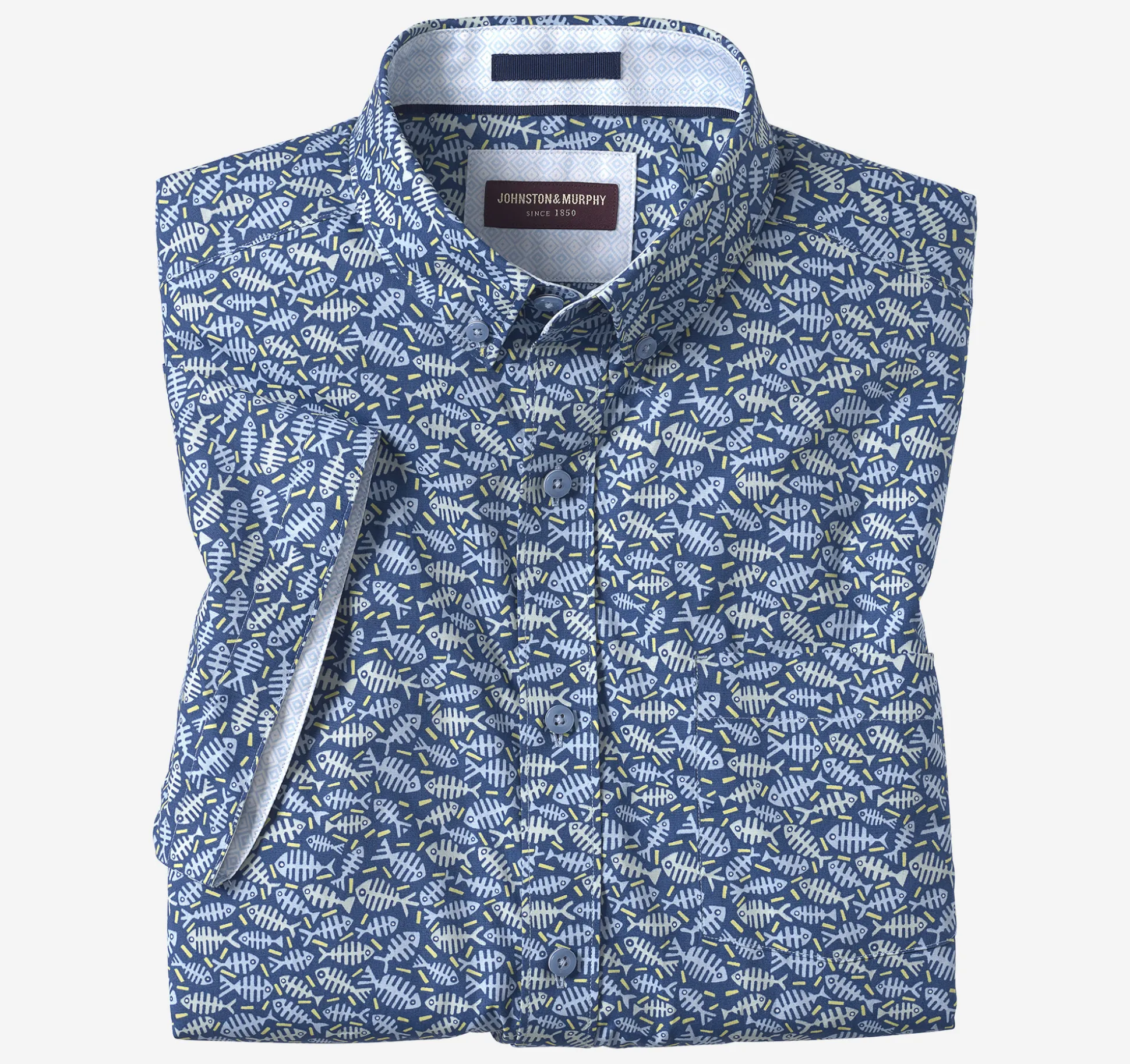 Printed Cotton Short-Sleeve Shirt