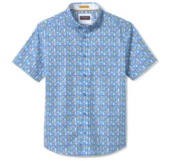 Printed Cotton Short-Sleeve Shirt