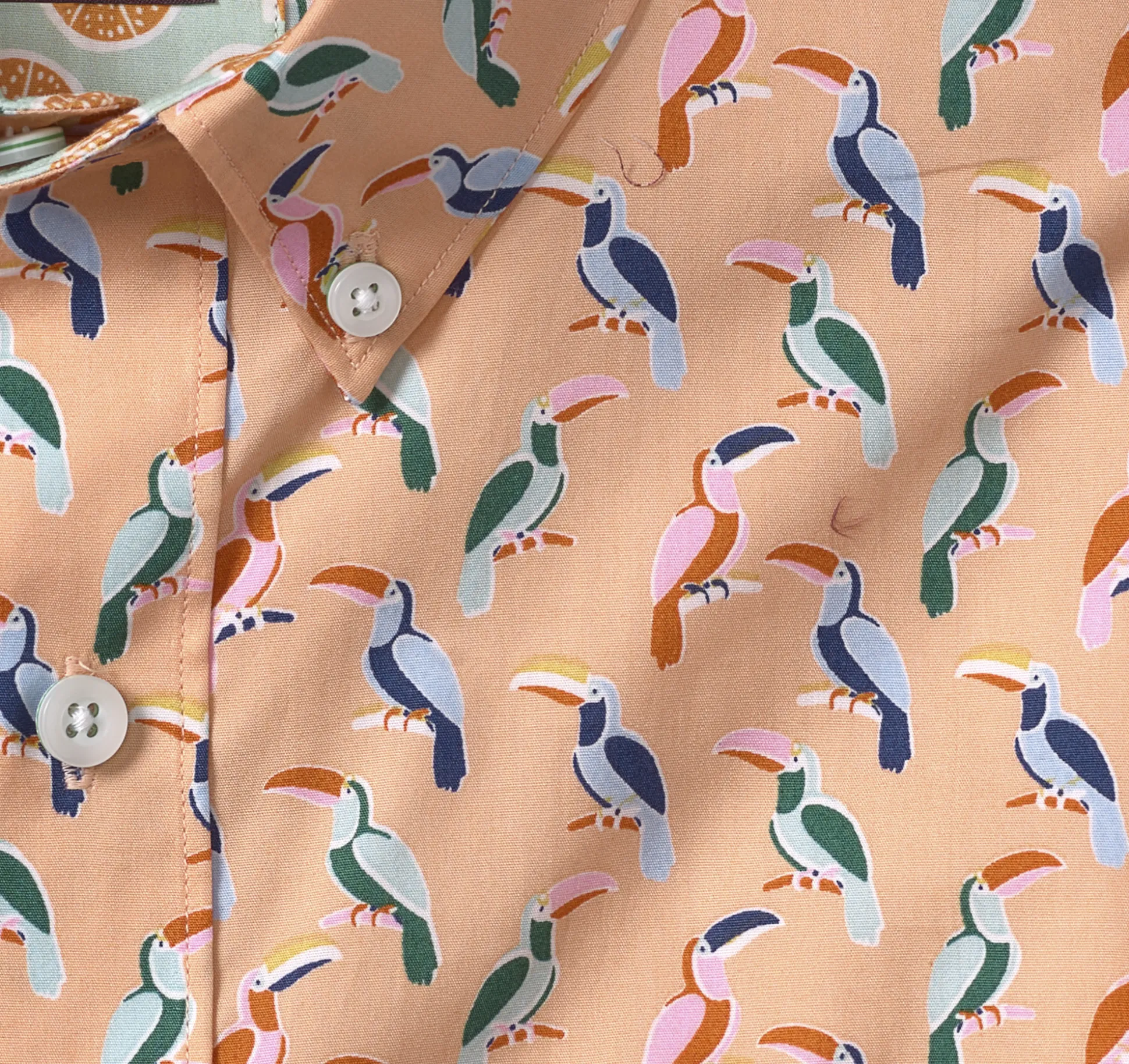 Printed Cotton Short-Sleeve Shirt