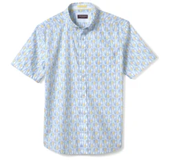 Printed Cotton Short-Sleeve Shirt