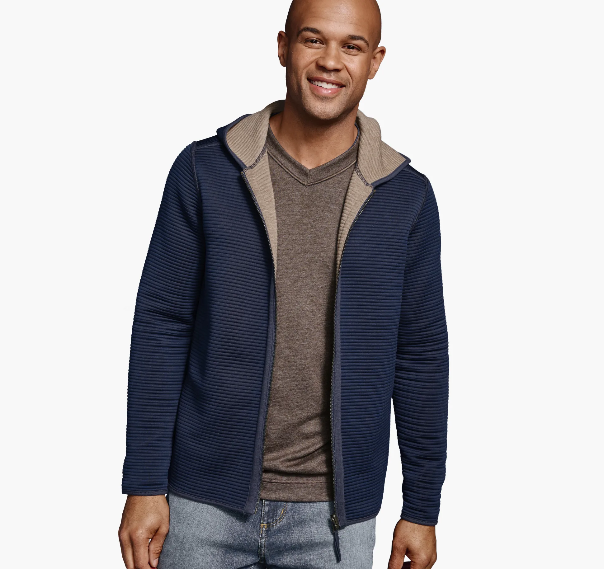 Reversible Channel Quilted Hoodie