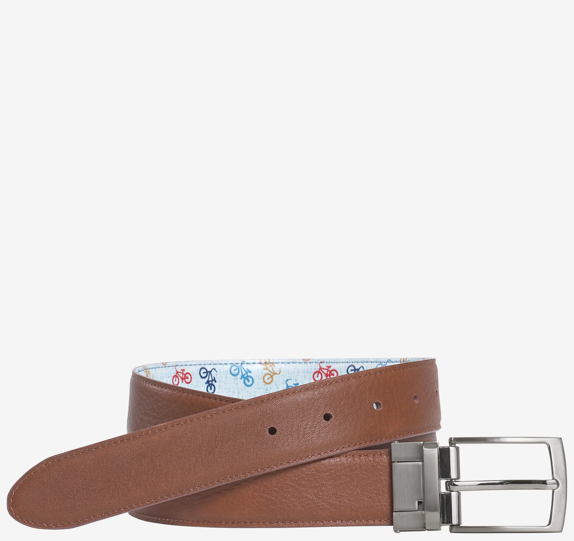 Reversible Printed Leather Belt