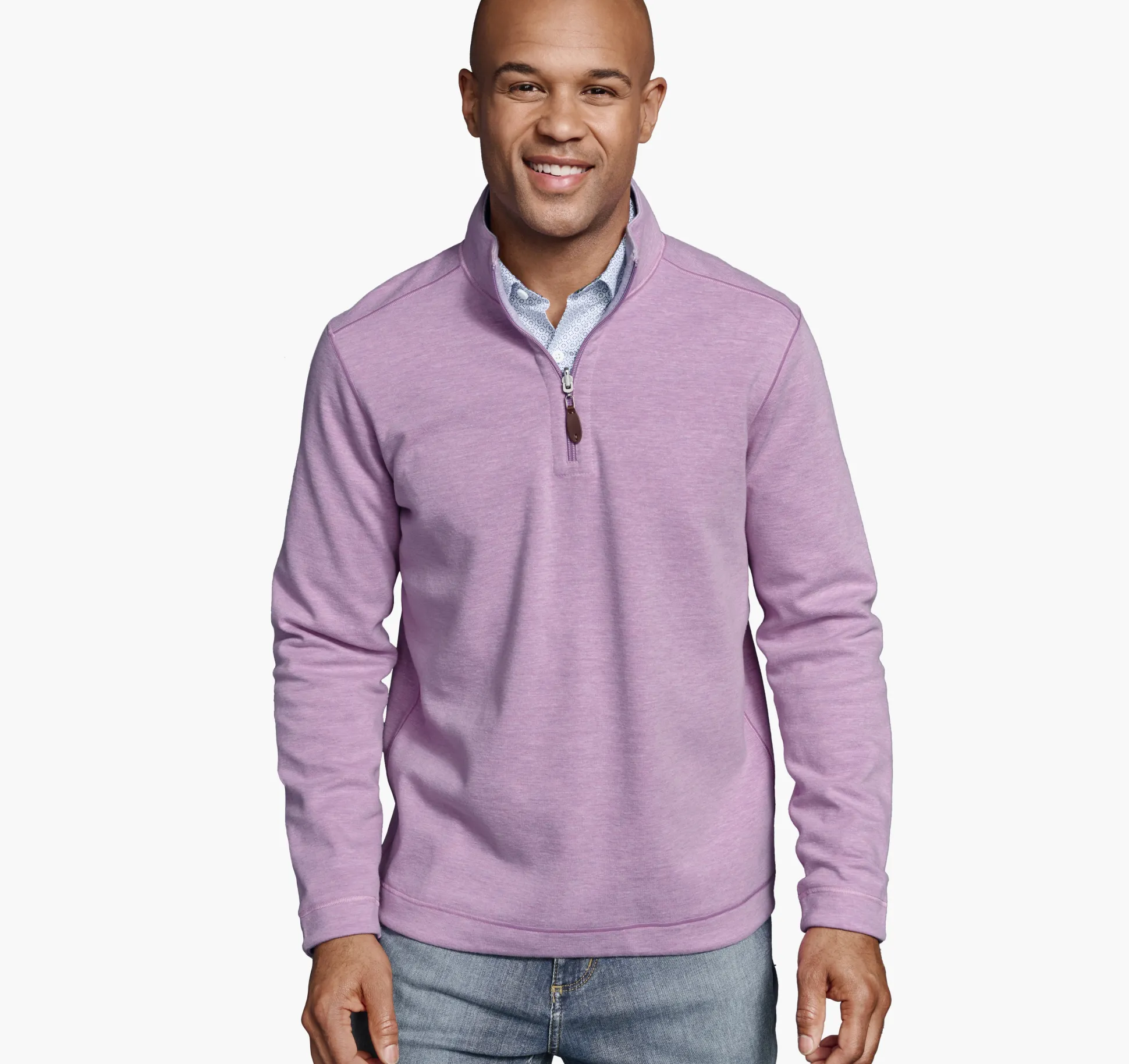 Reversible Solid Quarter-Zip