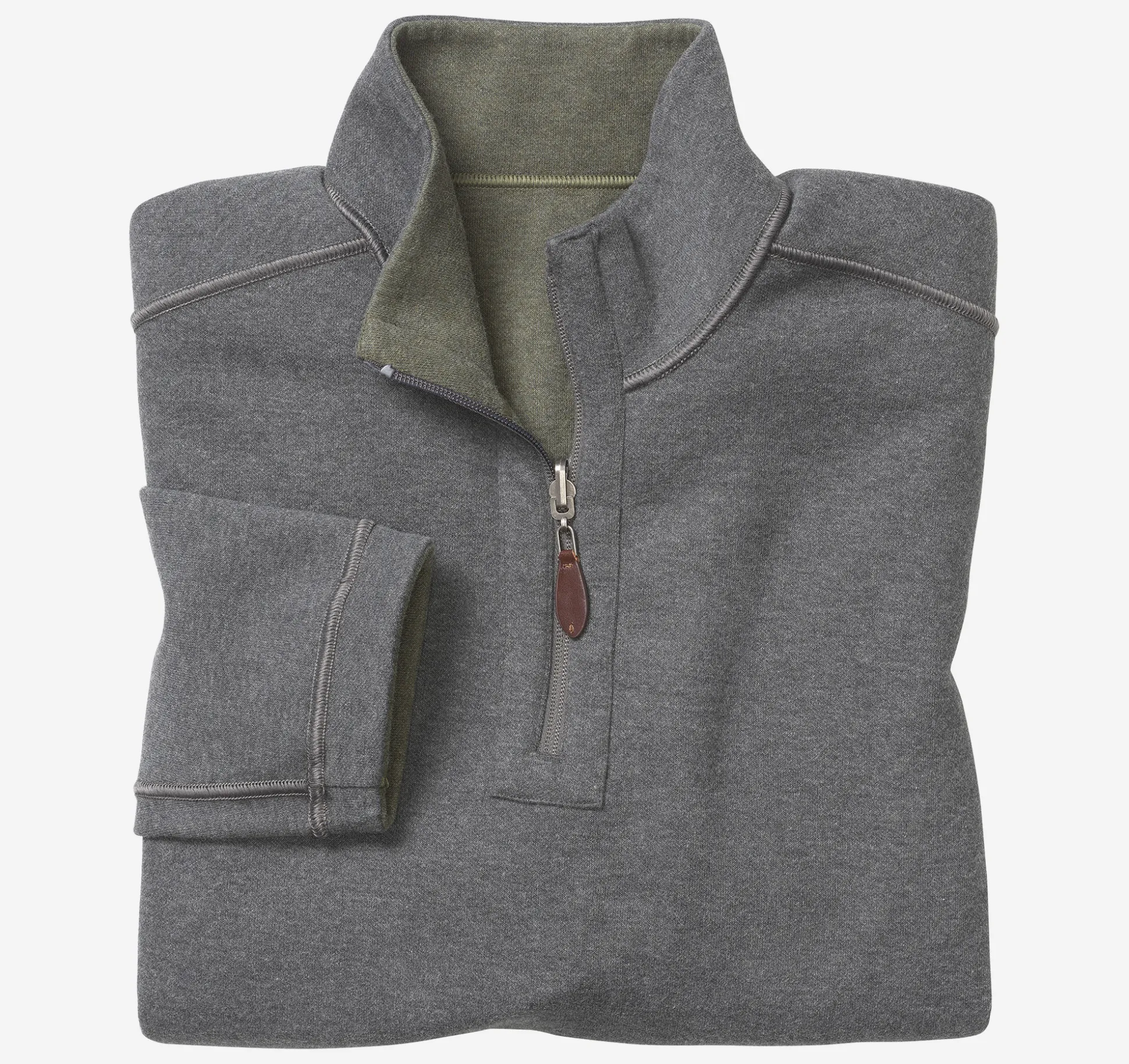 Reversible Solid Quarter-Zip