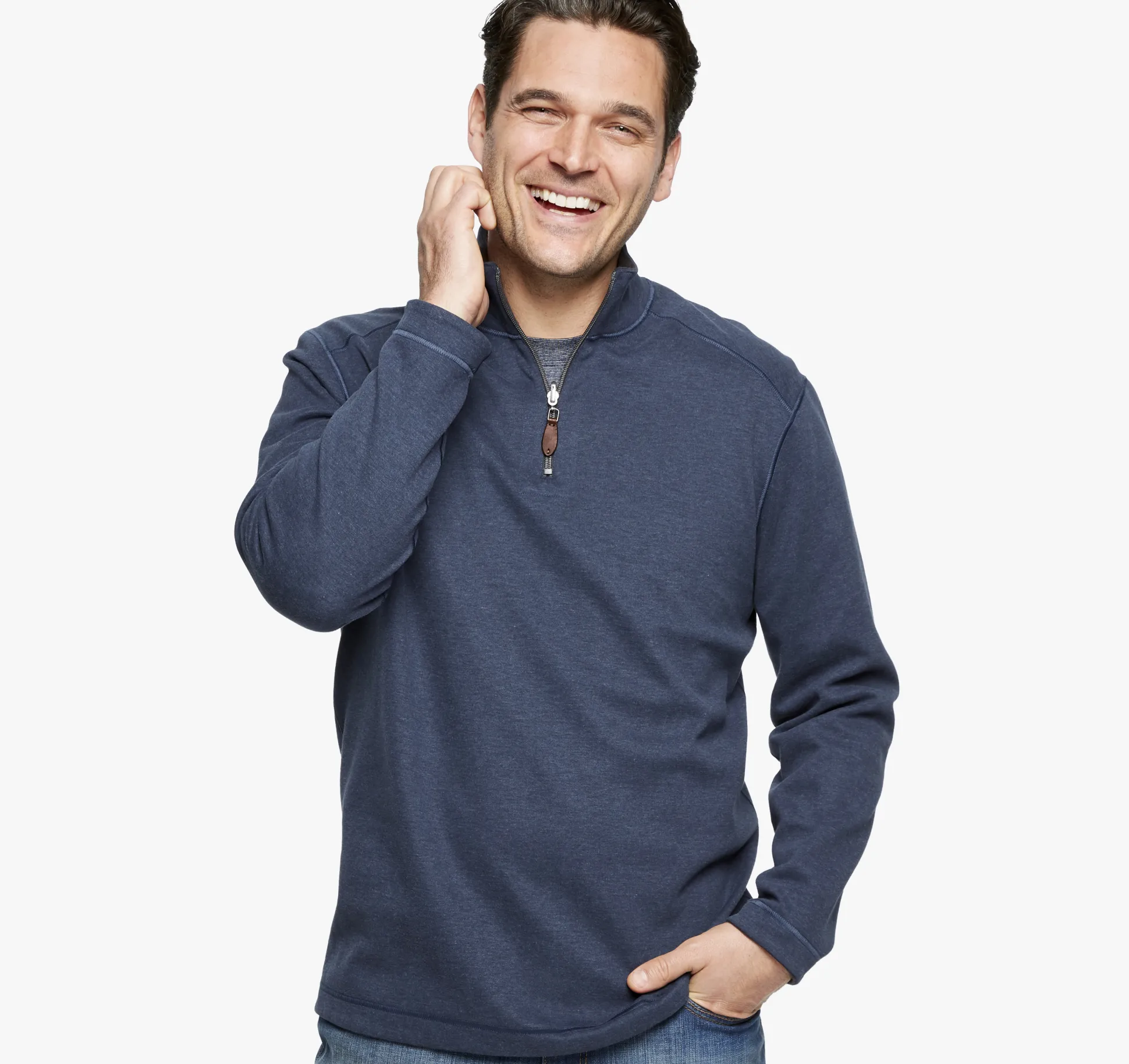 Reversible Solid Quarter-Zip