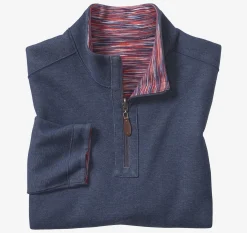 Reversible Space-Dyed Quarter-Zip
