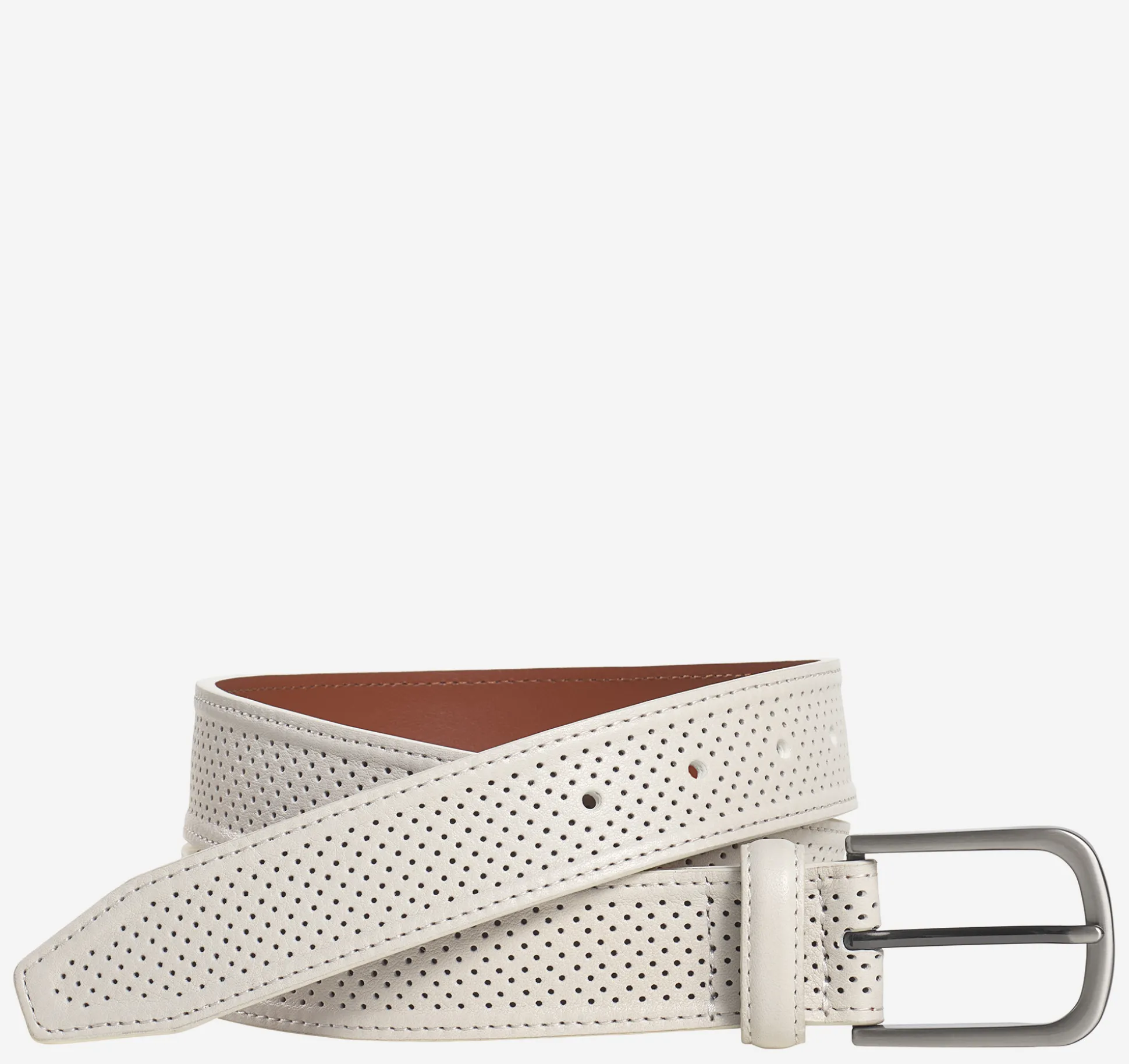 Soft Perforated Leather Belt