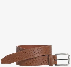 Soft Perforated Leather Belt