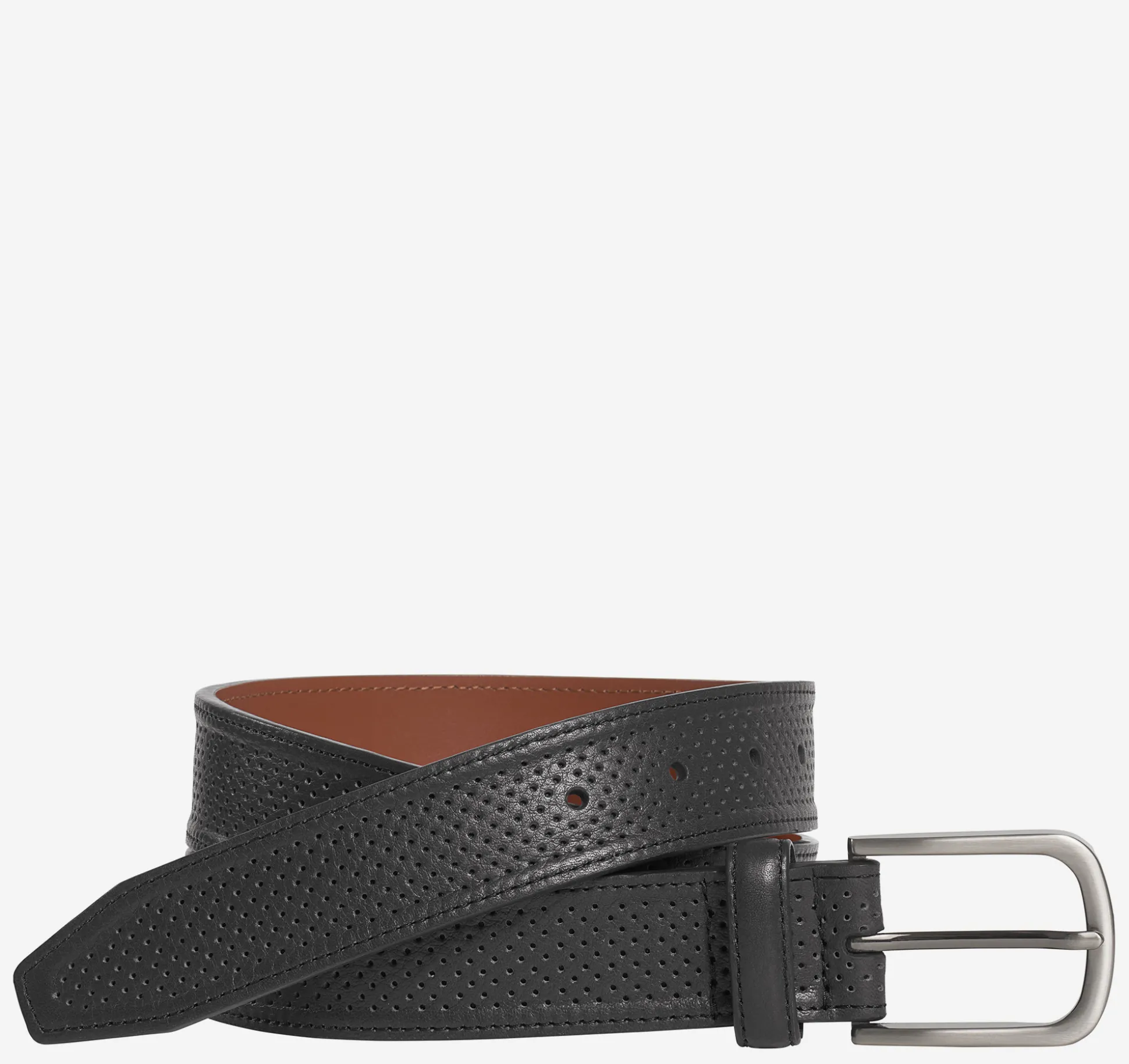 Soft Perforated Leather Belt