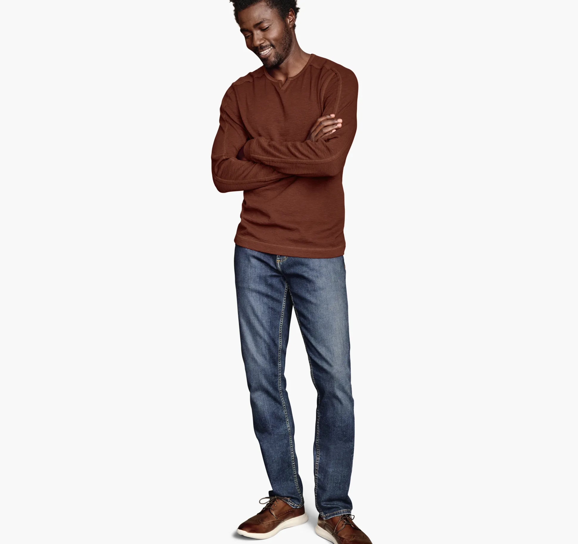 Split-Neck Pullover