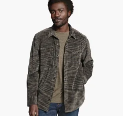 Striated Corduroy Shirt Jacket